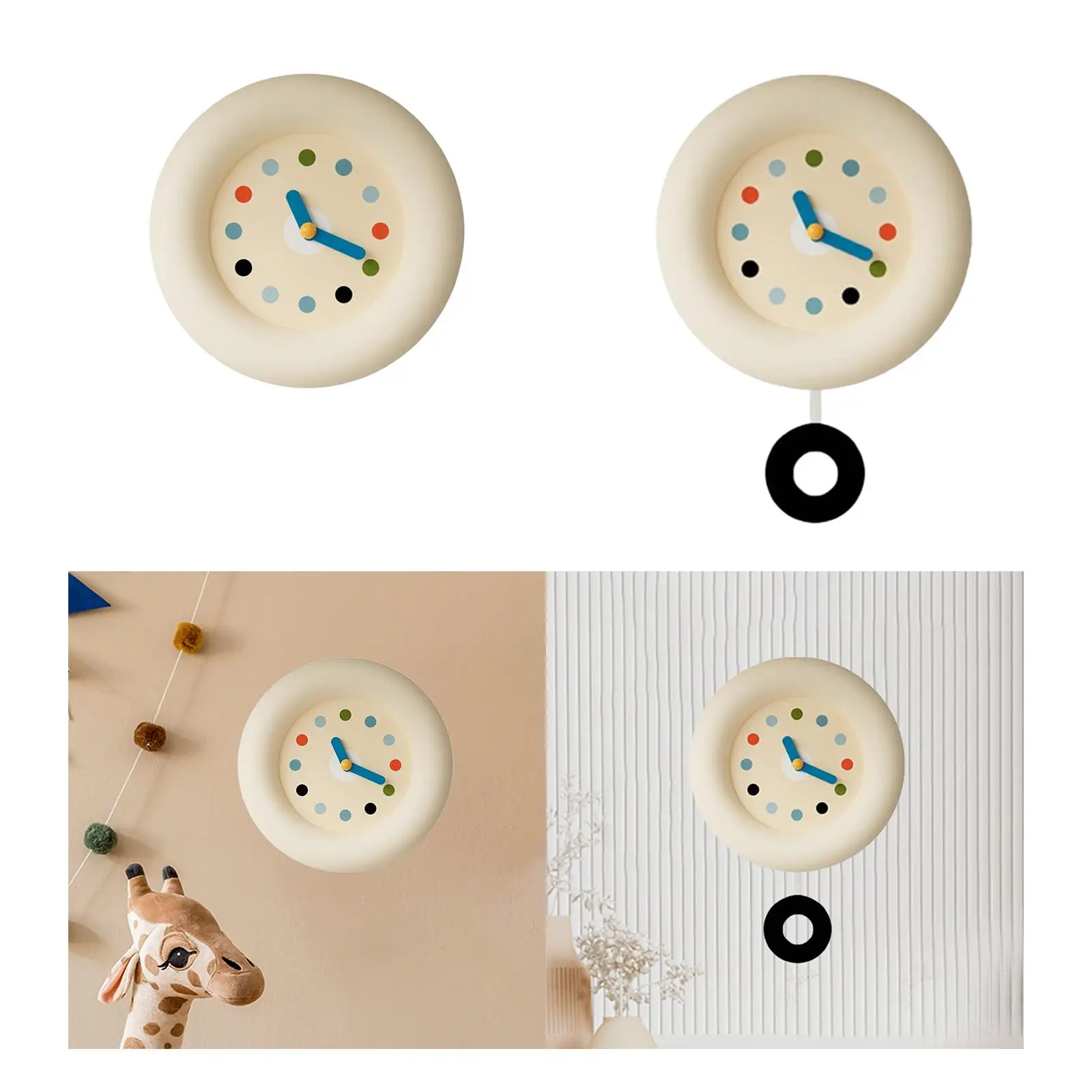 

Wall Clock Room Decor Modern Nordic Hanging Clock for Kitchen Bedroom Study
