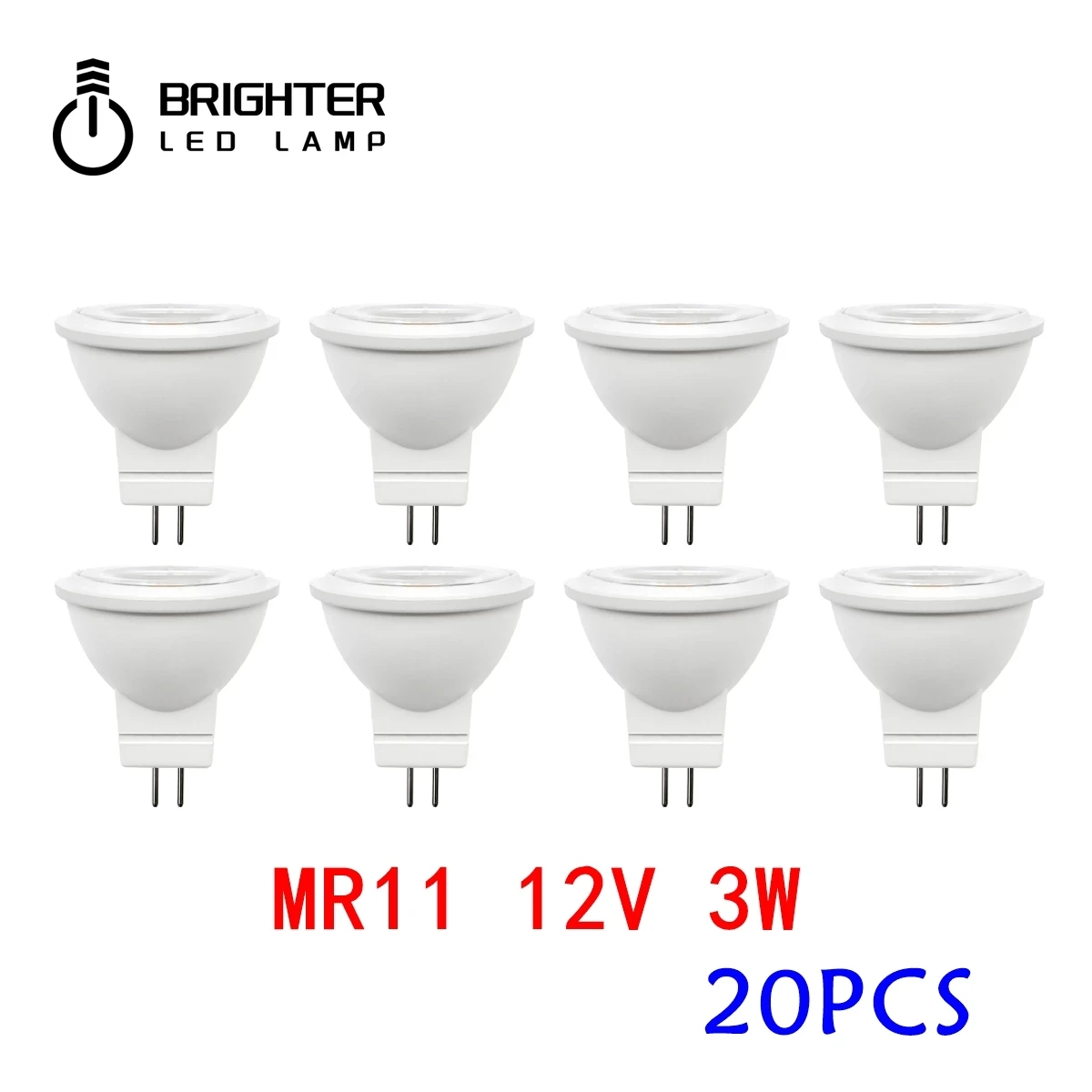 

Energy Saving Led Bulb Mr11 GU4 20PCS 12V 3W Cob Spotlight 3000k 4000k 6000k Warm Light For Home Decoration Replace Halogen Lamp