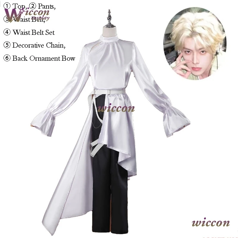 

Костюм для косплея Ynot Alien Stage Luka: парик, топ, брюки, наряд для ролевых игр, вечеринок, карнавалов, мужской карнавальный костюм для Хэллоуина