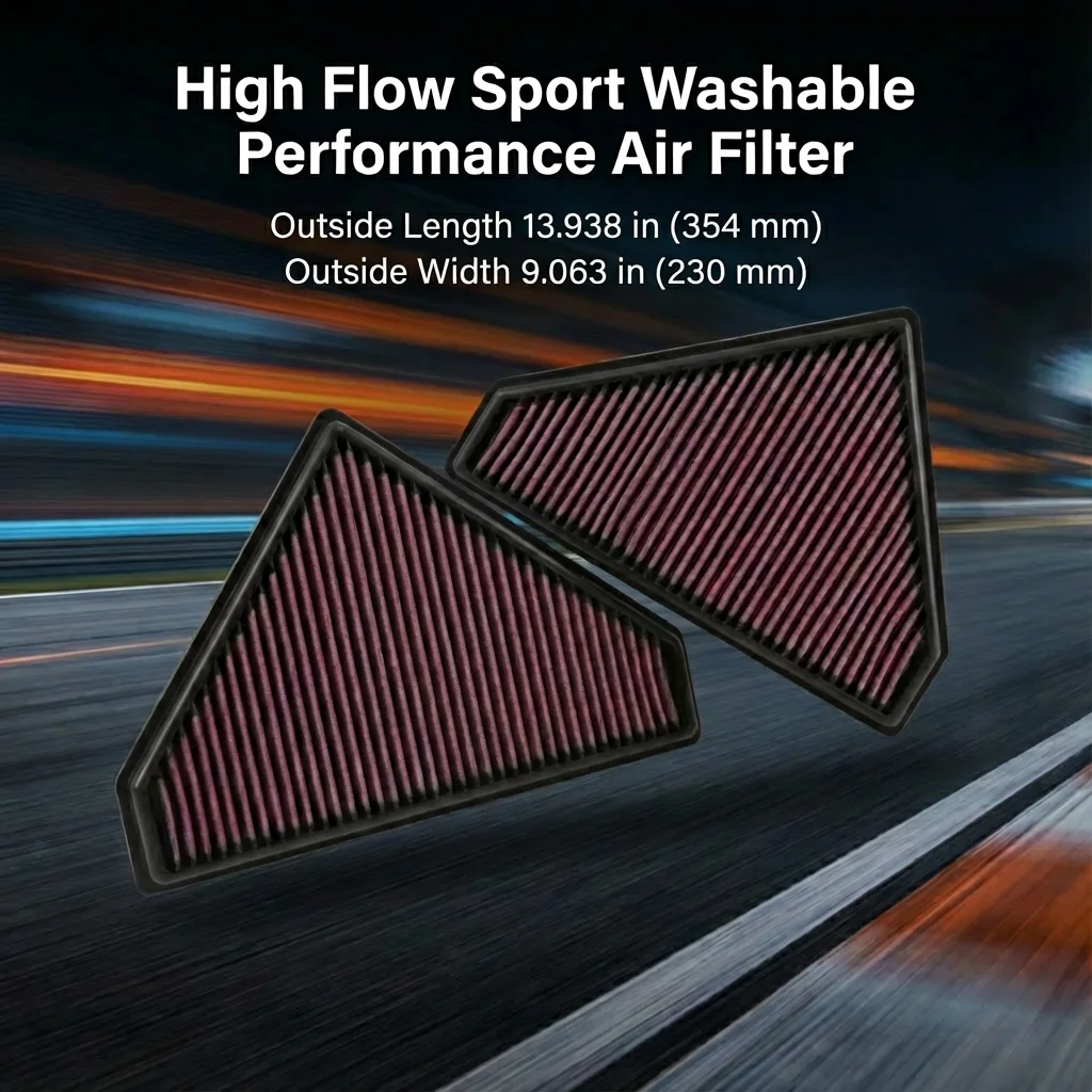 For Jaguar F-Type 3.0 V6 5.0 V8 Supercharged Petrol Engine 2014-2025 High Flow Sport Washable Performance Air Filter 33-3021