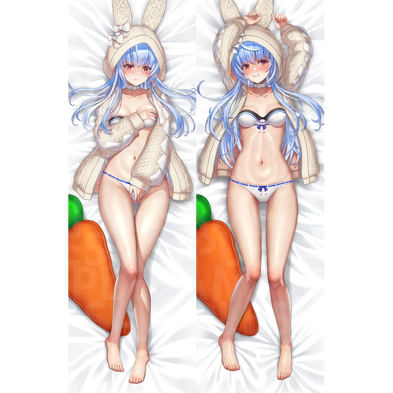 Anime Dakimakura Pillow Case Fate Sexy and Busty Usada Pekora Double-Sided Halloween Decoration