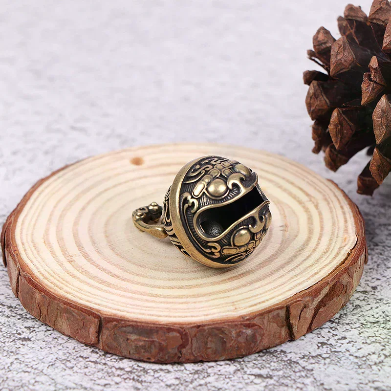 Brass Drop Bell Chinese Good Luck Tinkle Charm for Bracelet and Anklet Home Decoration Practical Tool
