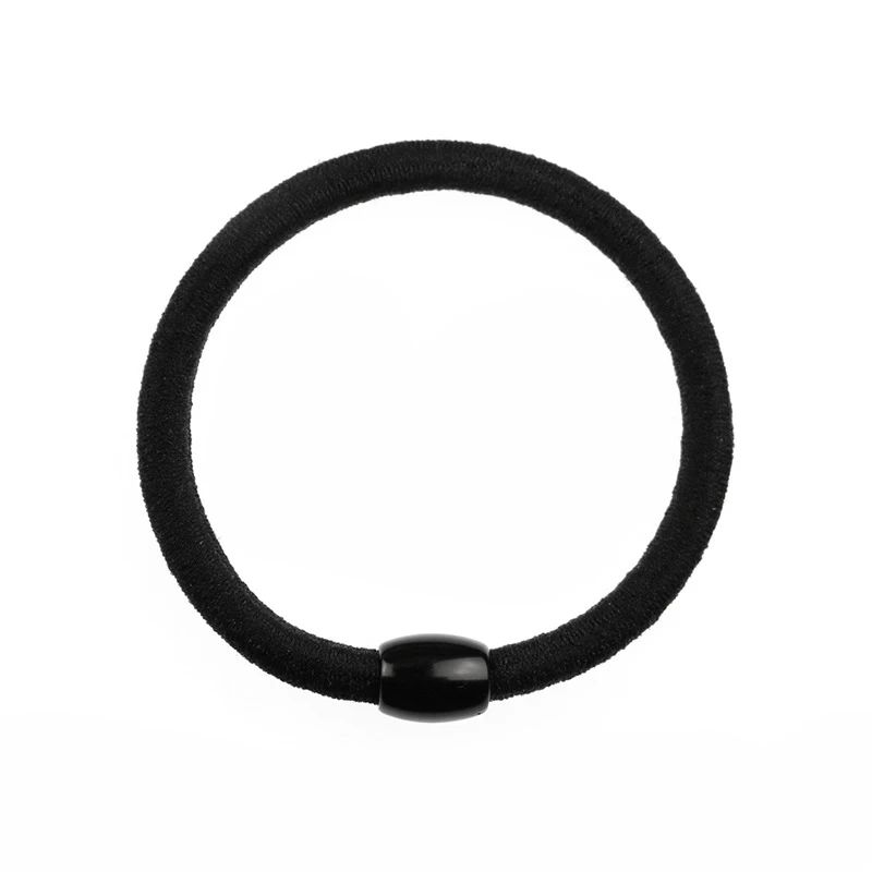 10Pcs Black Elastic Hair Bands for Women Girls Rubber Ties Ponytail Holder Scrunchies Kids Hair Accessories резинки для волос