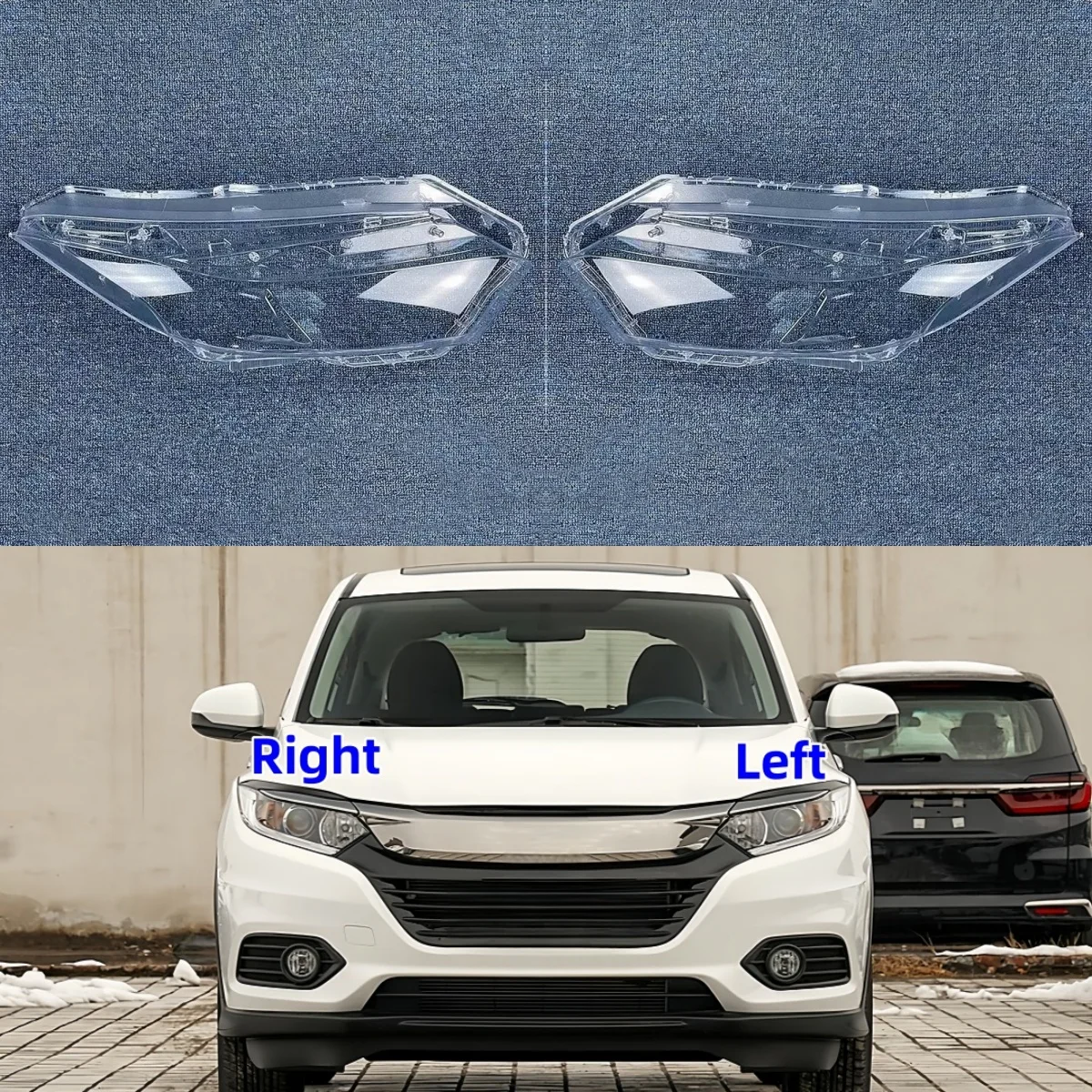 

Для Honda Vezel 2019 2020 2021 2022, галогенный абажур, прозрачный корпус лампы, крышка фары, линза из плексигласа