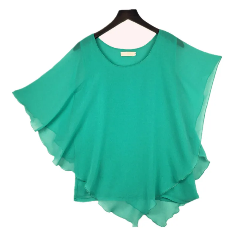 2024 Summer  women Chiffon casual Blouses & shirts blusas,batwing sleeve women chiffon shirt wome clothing