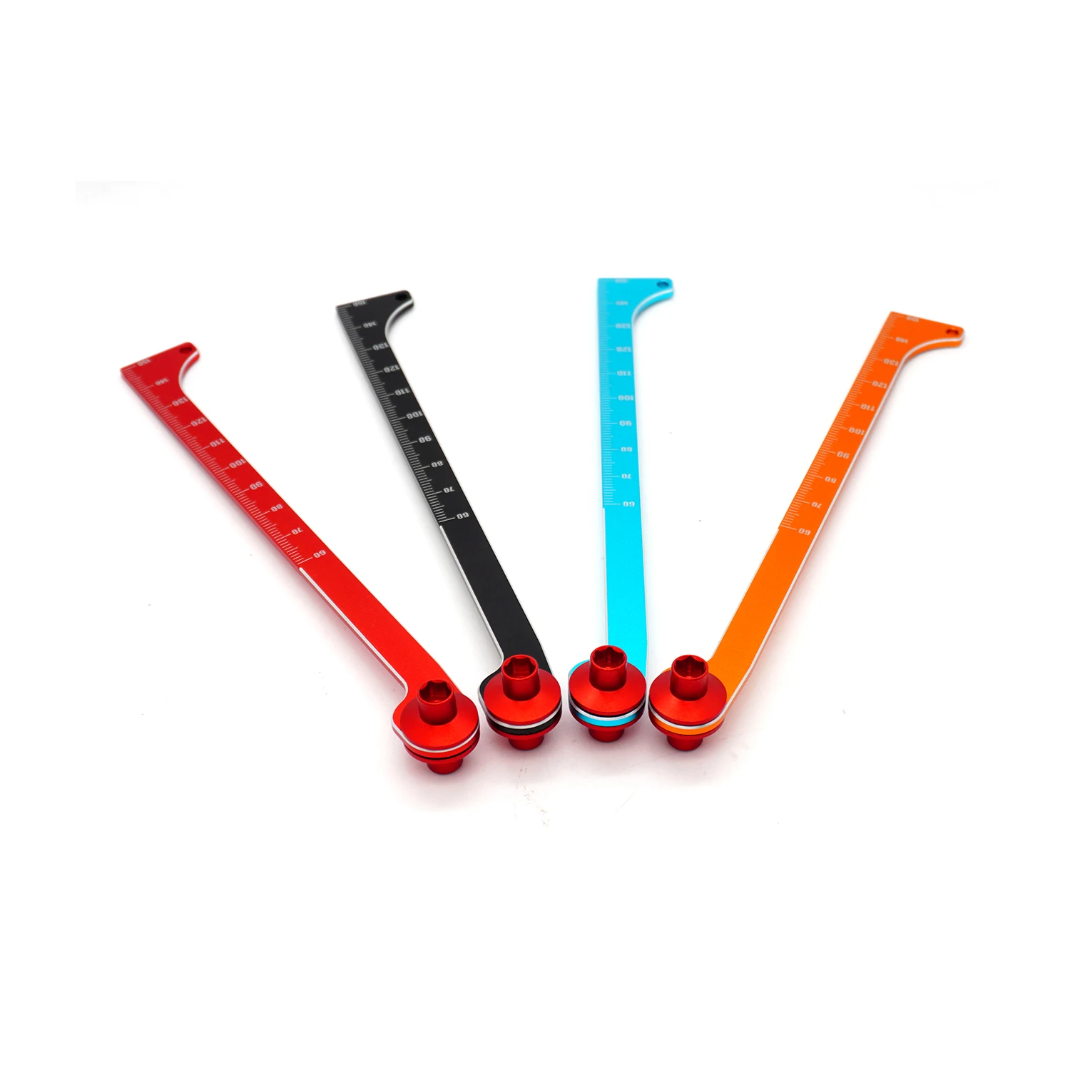 1/10 1/8 RC Off-road Car Parts Shock Absorber Travel Measuring Ruler Universal Tool For Arrma Traxxas Hpi Huanqi727 Axial Scx10
