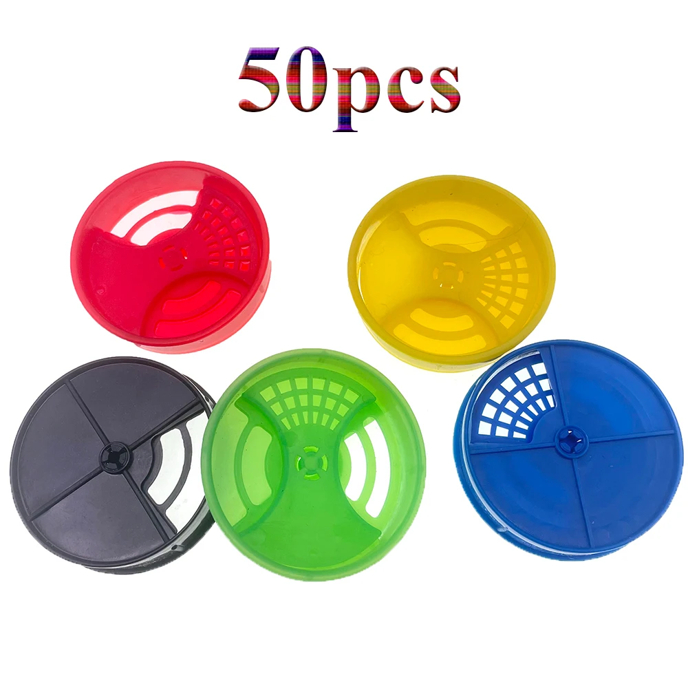 50PCS Round 53mm Plastic Swarm Boxes Nest Door Rotate Queen Excluder Exit And Enter Full Wide Open Close Beehive Windown Tools