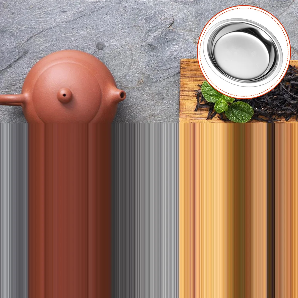 

Tea Bag Saucer 304 Stainless Steel Coaster Tray Desktop Cup Mat Lightweight Home Bar Restaurant Heat Cold
