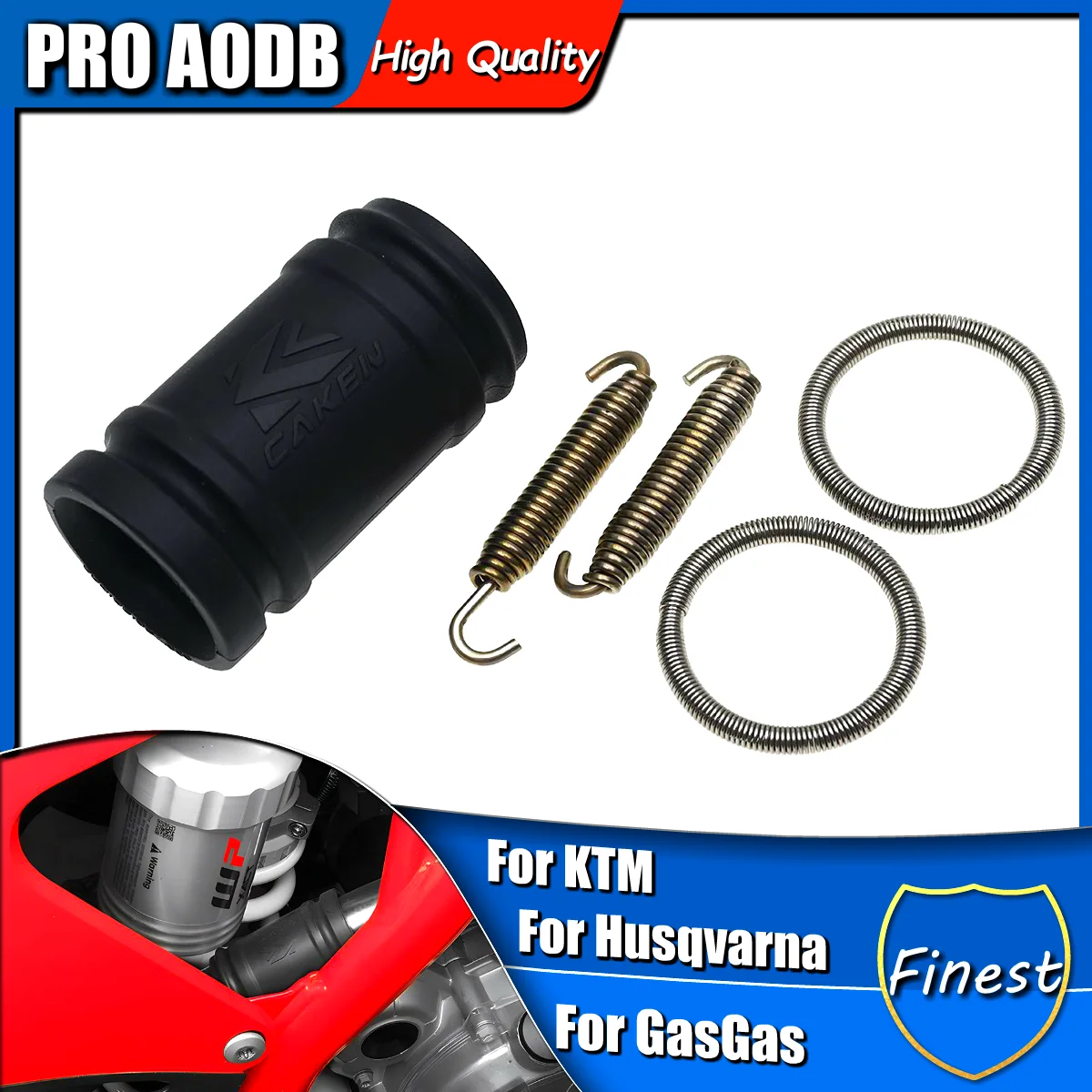 

Motorcycle Exhaust Pipe Tailpipe Seal Ring Spring Coupling Kit for KTM XC SX EXC XCW TPI Husqvarna TC TE TX GASGAS EX EC MC Etc