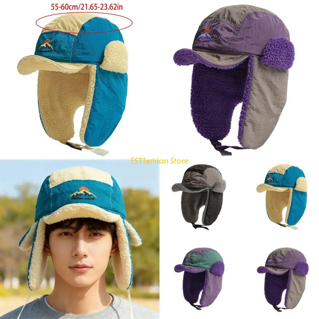 

Y5GC ветрозащитная теплая шапка-ловушка, стильная шапка, теплая шапка, шапка-ушанка для улицы, зимняя маска для катания на