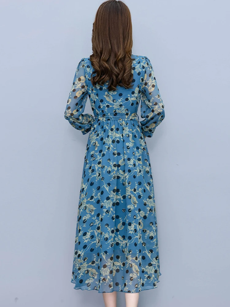 elegant blue floral midi cami dress Blue Floral Short Sleeve Midi Dress - All Dresses