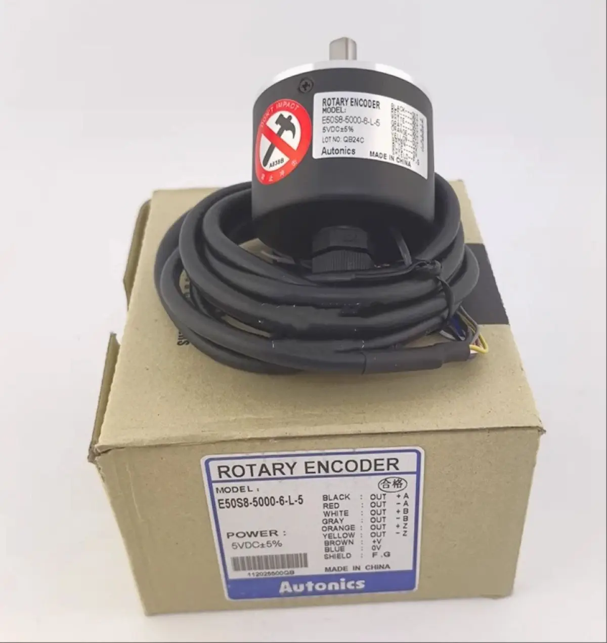 E50S8-5000-6-L-5 - 50 mm Incremental Rotary Encoder