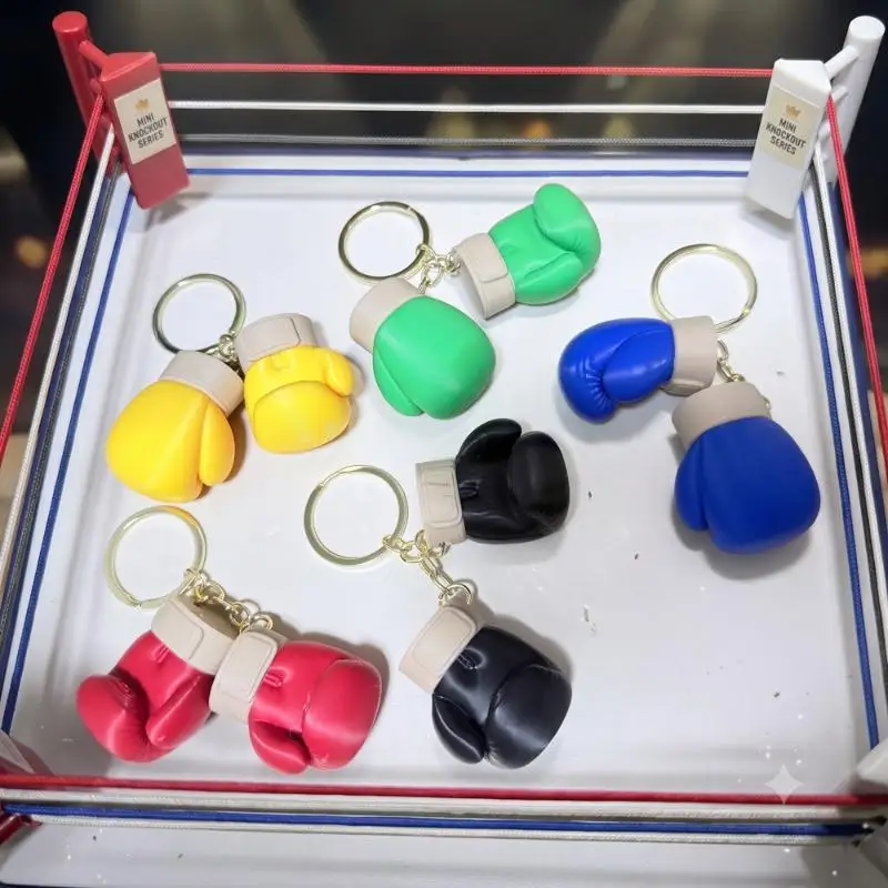Einzigartiger Boxhandschuh-Schlüsselanhänger, Simulations-Fitnessgeräte-Anhänger, Schlüsselring für Männer, Frauen, Paare, Autoschlüssel-Anhänger – Detail 2