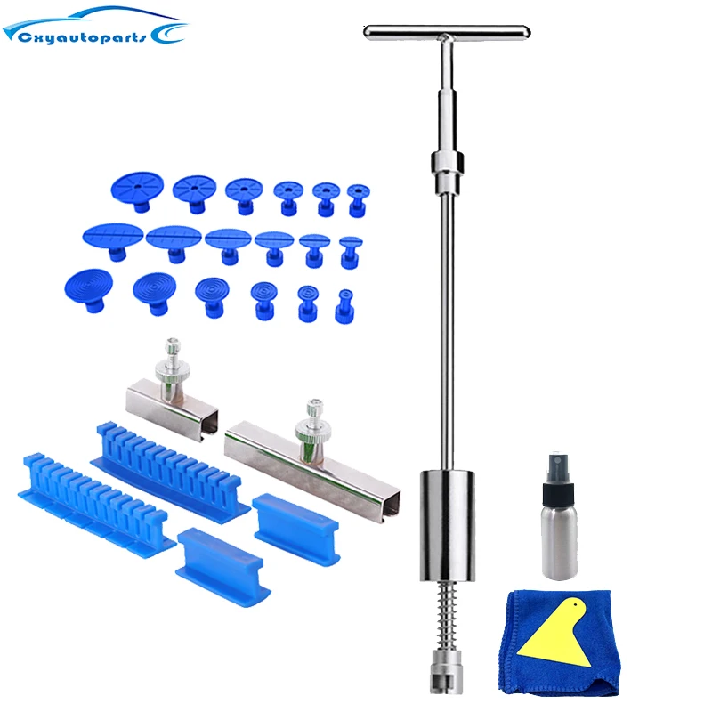 Automotive Tools Car Body Dent Repair Tool Metal Sliding Reverse Hammer Auto Dent Puller Removal Extractor Kit Suction Cup