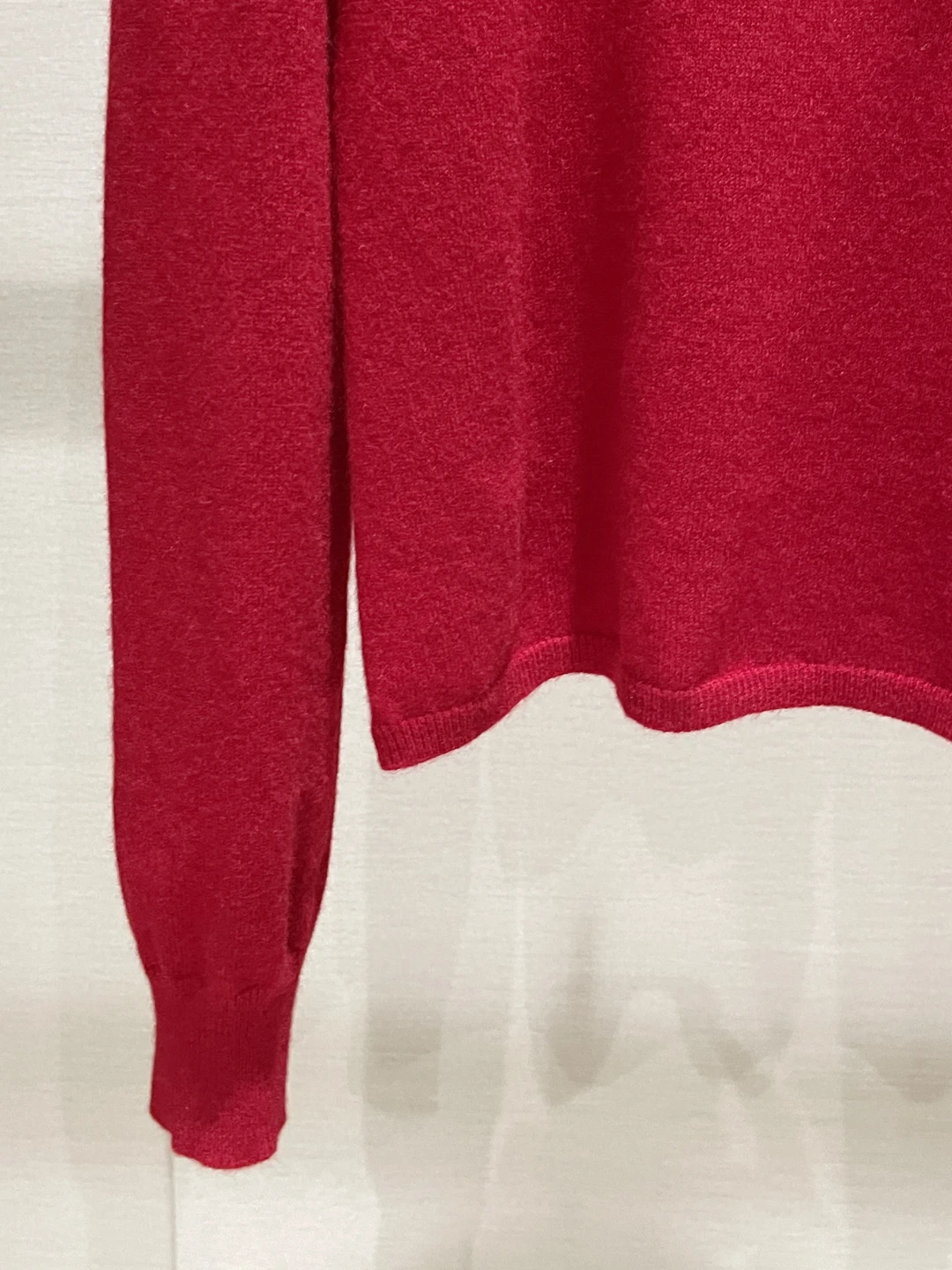 Red Knitted Long Sve  Collar Embroidered Casual Top for Women Spring Summer New Sle Simple Comfortable Ladies irt