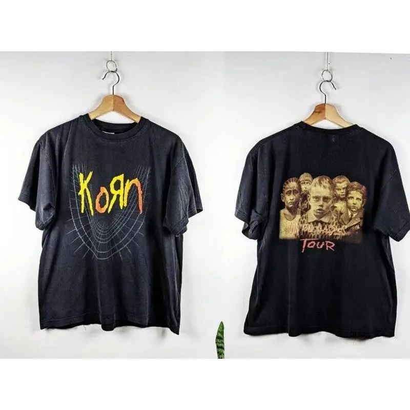 Vintage Korn Untouchables Tour Merch T Shirt Double Side Black