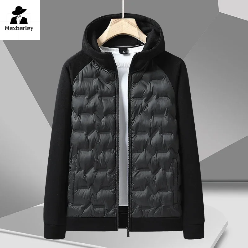 

2024 Winter Lightweight Jacket Men's Casual Brand Soft Comfortable Warm Parka Couple's Outdoor Ski Cold-proof Hooded Padded Coat