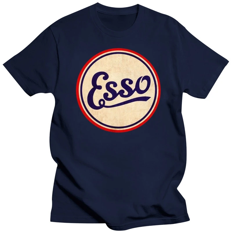 Esso T-shirt motor sport oil tee racer touring can vintage tee black Cool Casual pride t shirt men Unisex New Fashion