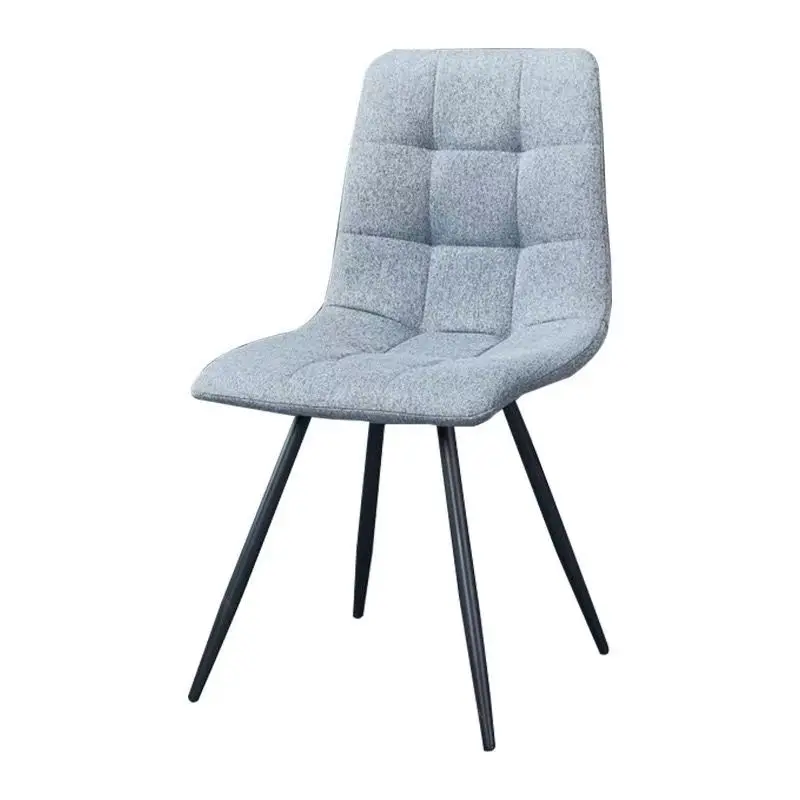 

￥%#@Wholesale Cheap Modern Metal Frame Dining Room Arm Chair Fabric Upholstered Indoor Dining Chair with Iron Legs