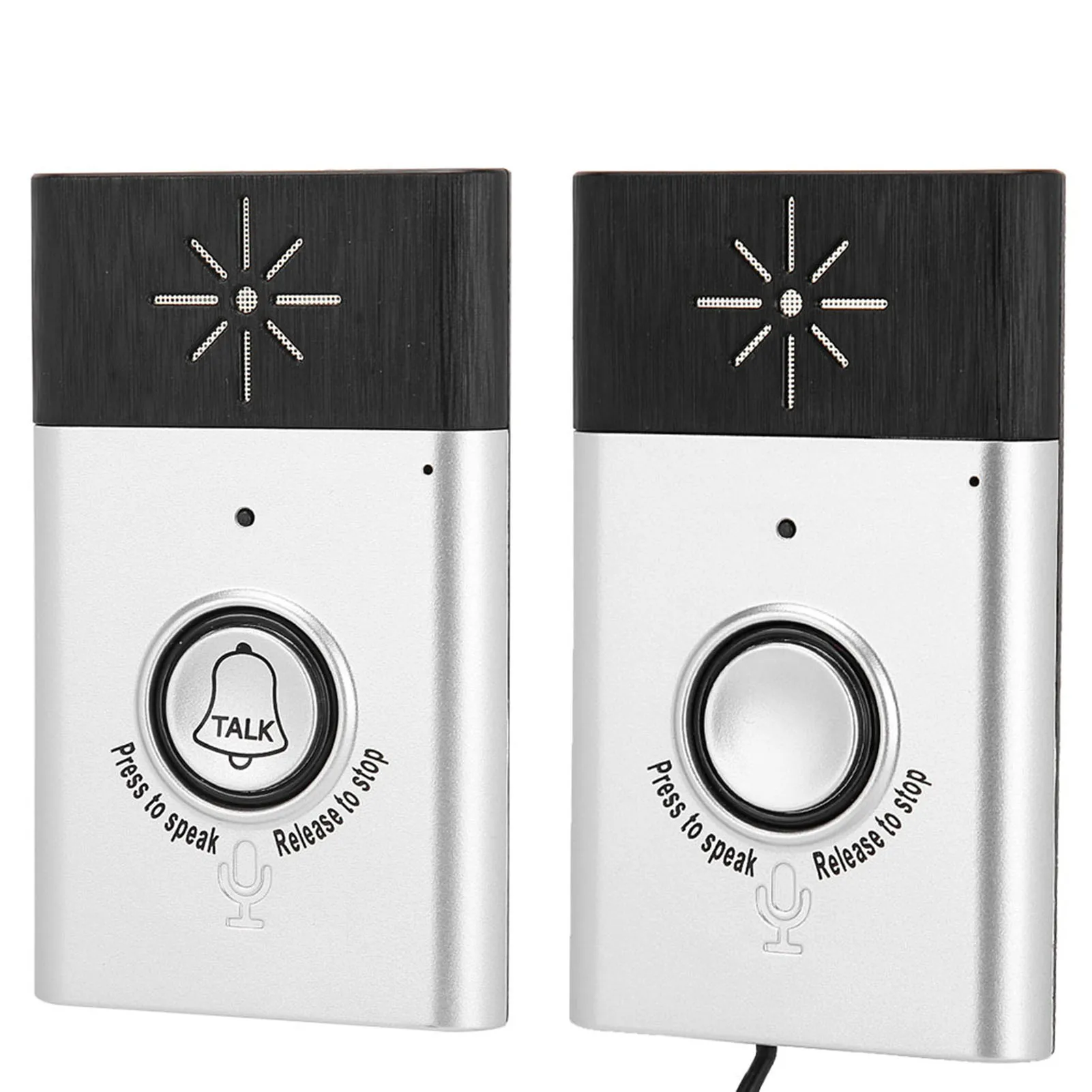 Tragbare 2,4 GHz Mini Tragbare Dual Way Voice Intercom Drahtlose Türklingel Interphone System Stabile Verbindung Stimme Einfache Installation