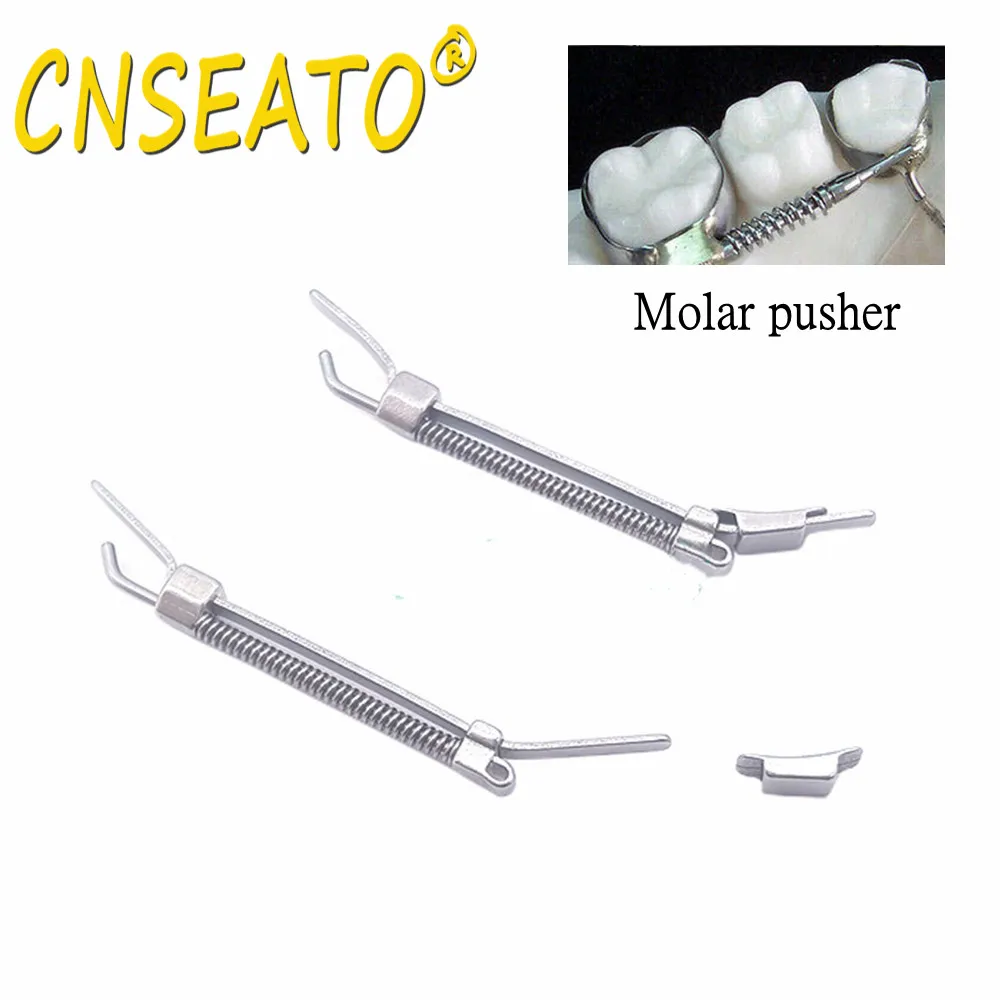 2Pcs Dental Orthodontic Molar Pusher Coil Spring Expansion For Push Bands Dentistry Tooth Brackets Buccal Tube Distalizer Tools