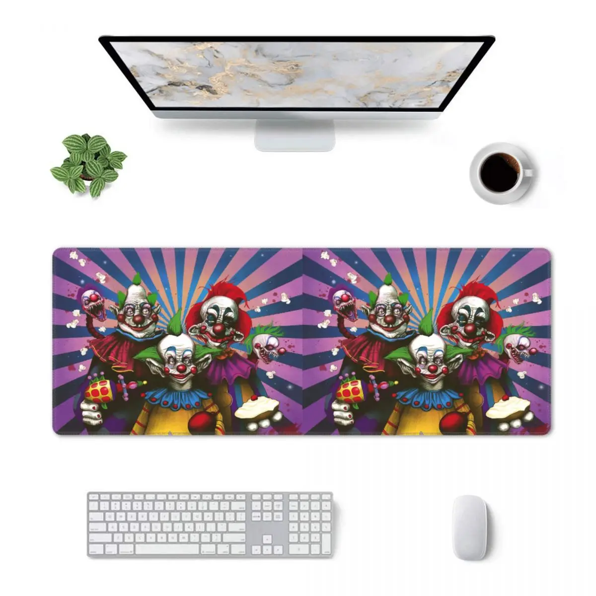 Large Mouse Pad Killer Klowns From Outer Space Film Gamer PC Laptop Mats Keyboard Carpet Computer Gaming Office Desk Mat