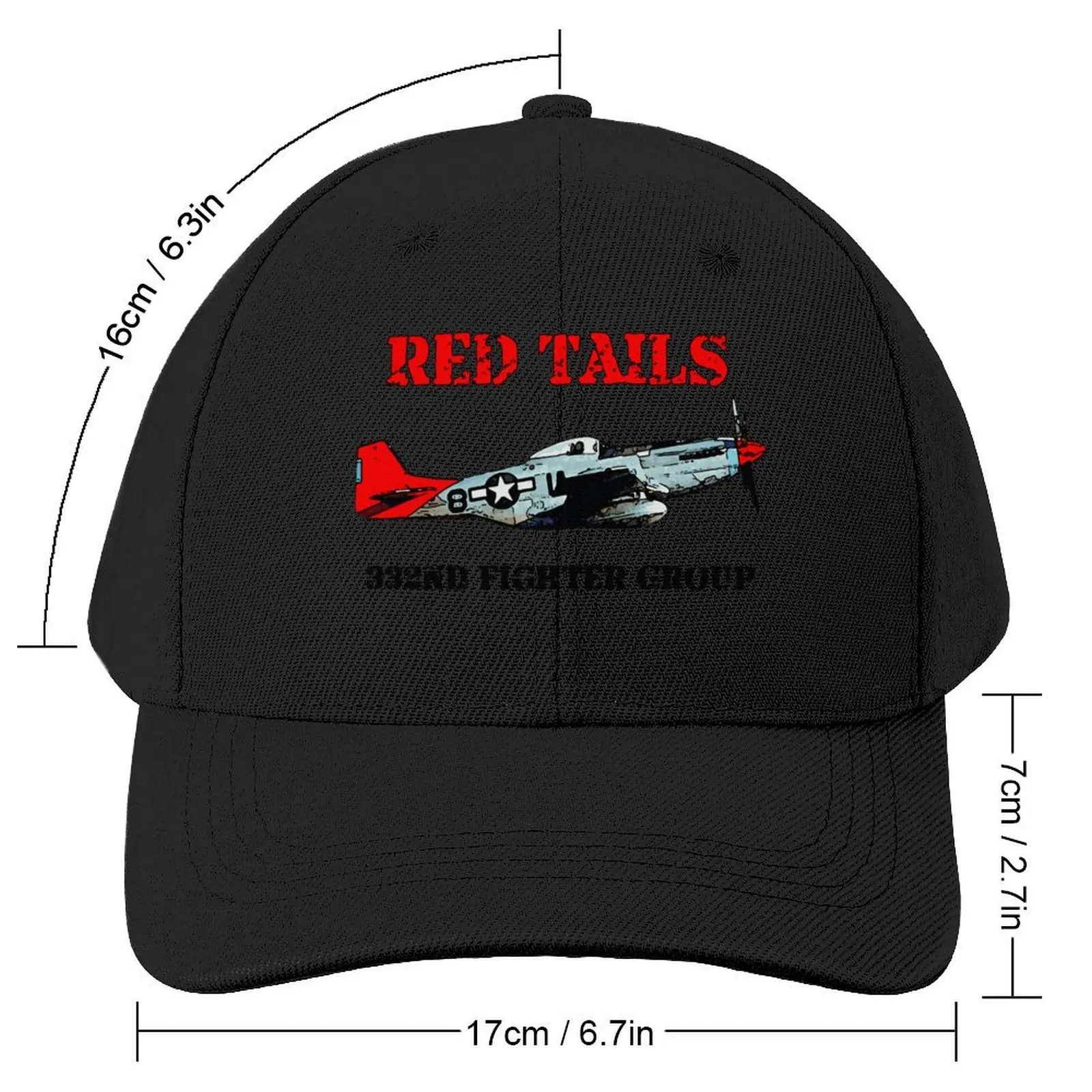 Red Tails Baseball Cap Hat Man Luxury Snap Back Hat Icon Brand Man cap Boy Women's