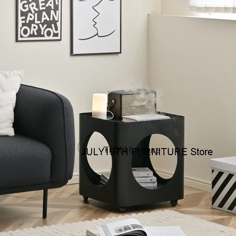 Tavolini da caffè estetici unici Tavolino salvaspazio minimalista premium Glam Metal Mesas De Centro Para Sala Furniture