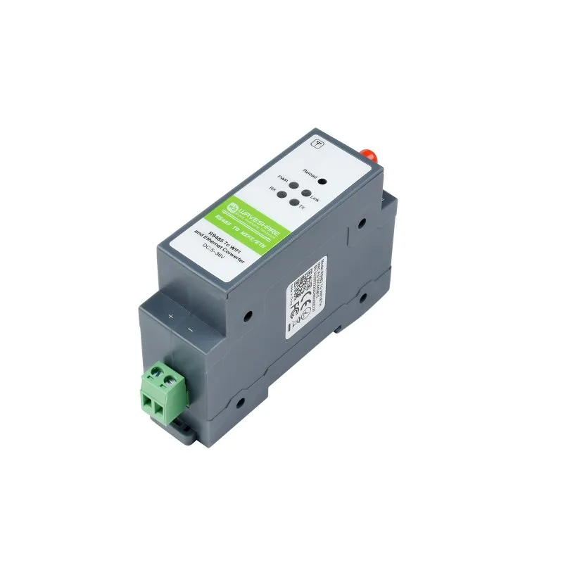 Geleiderail type RS485 naar WIFI- of Ethernet-module Seriële poortserver Modbus MQTT-gateway