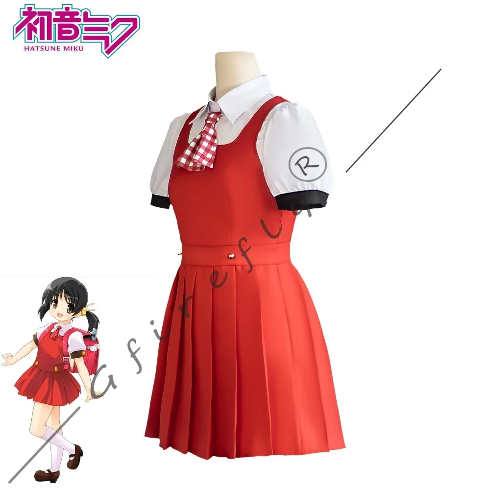 VOCALOID2 카이 유키 코스프레 의상 같은 스타일의 빨간 드레스 가발 가상 가수 할로윈 무대 공연 의상