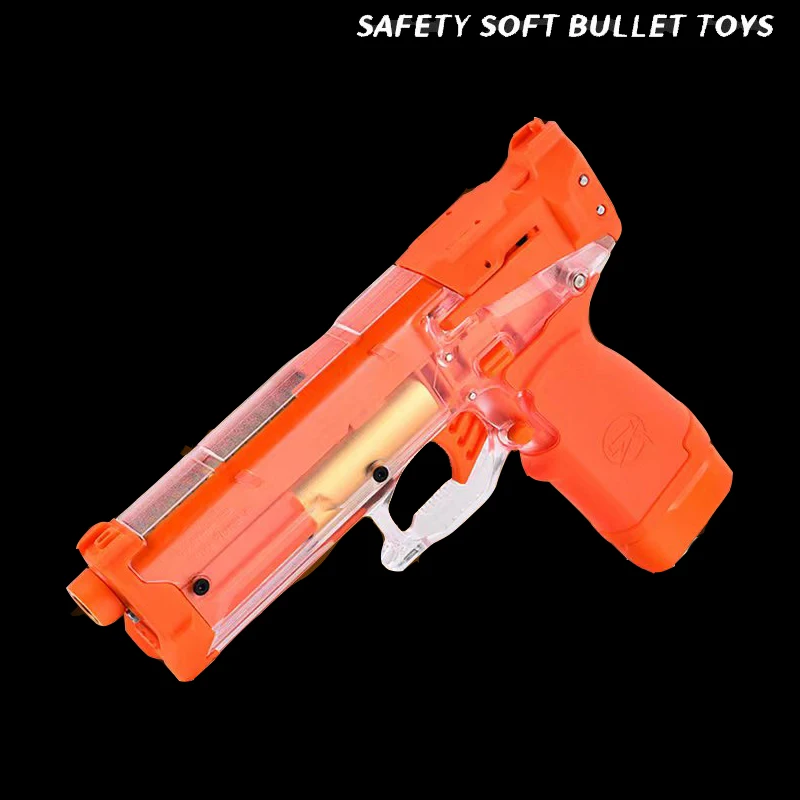 ZWQ Fire Rat S200S Foam Dart Blaster Toy Soft Bullet Gun Sponge Bullet Outdoor Interactive Hold-open Weapon Boys Toys Gifts