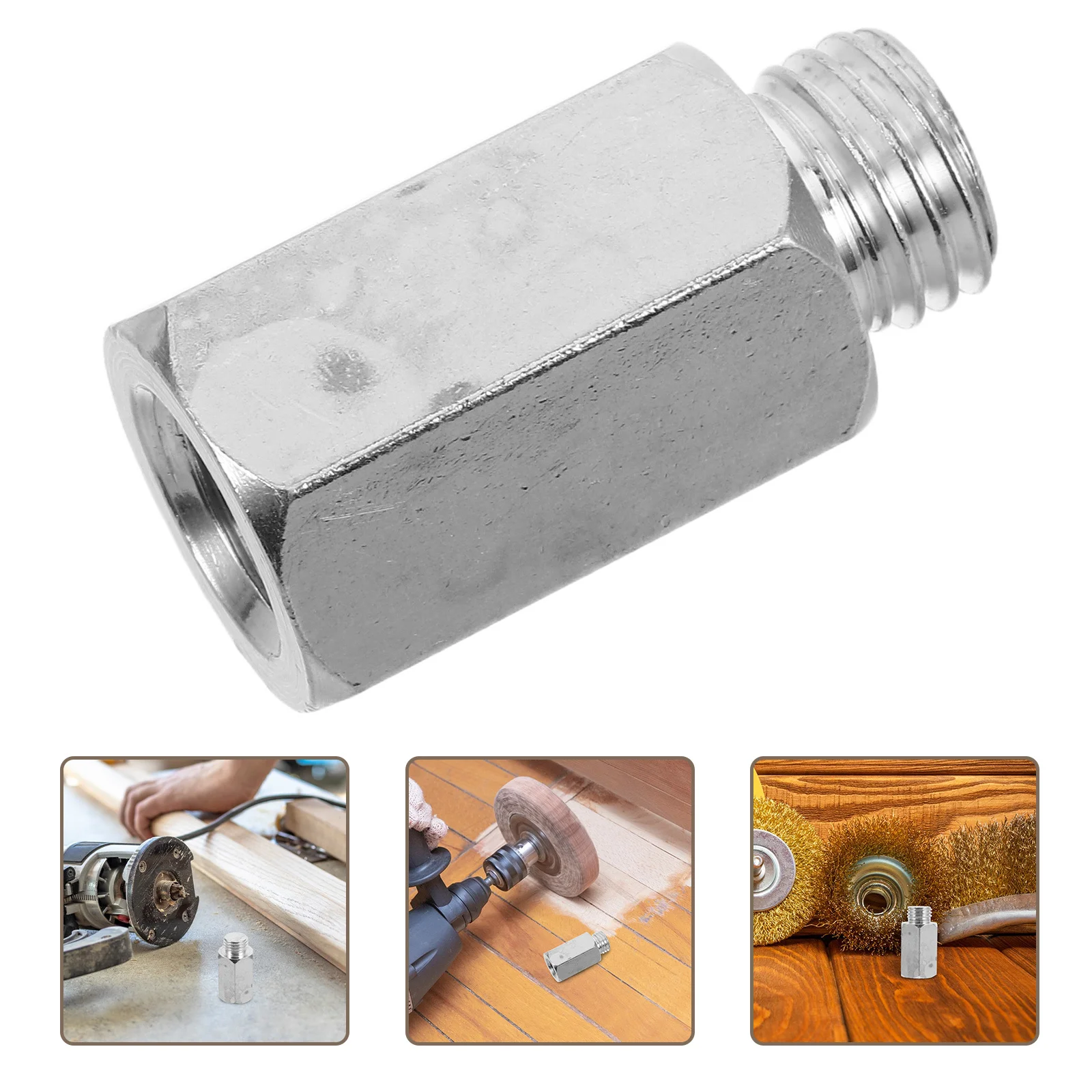 Adaptador de taladro a amoladora Accesorio de taladro eléctrico versátil para pulir y moler Conector de disco de pulido roscado Pesado