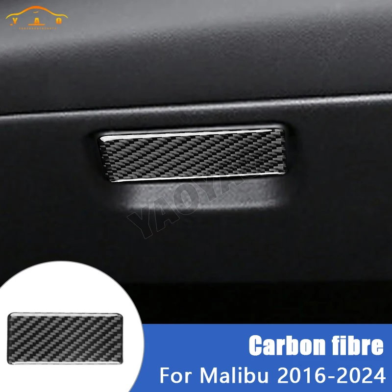 

Carbon Fiber For Chevrolet Malibu 2016-2024 Co-pilot Storage Switch Panel Trim Cover Sticker Car Interior Accessories