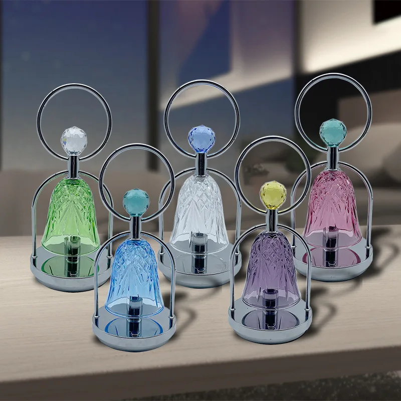 Light Luxury and Simple Desktop Decoration Small Night Light Geometric Glass Bedside Table Lamp Atmospheric Desk Lamp