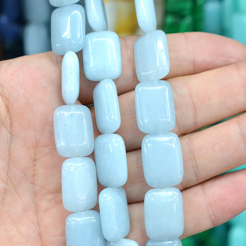 13x18mm 20pcs  stone on the upper plane square beaded agate crystal scattered beads used in jewelry DIY necklace bracelet