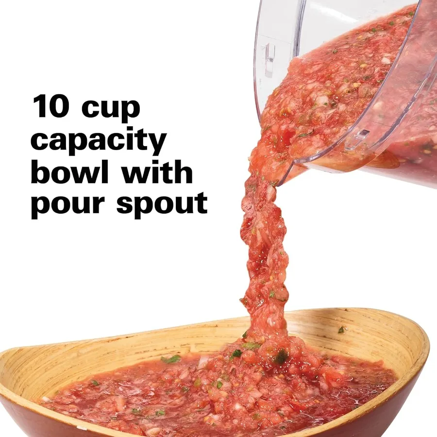 Pengolah Makanan Pencacah Sayuran untuk Mengiris, Menghancurkan, Mencacah, dan Membuat Puree 10 Cup + Spiralizer Sayuran untuk membuat Zoodles dan Pita