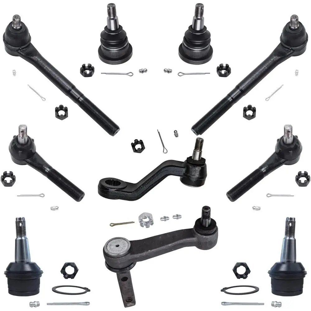 

1997-1999 1500 Front Suspension Kit: 10pc Set with Ball Joints, Tie Rods, Idler & Pitman Arms