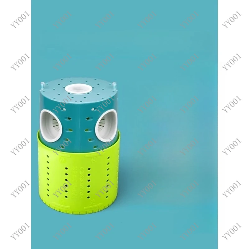 Inverted Whisker Fishing Pot Fish Shrimp Cage Parent-Child Outdoor Fishing Bucket with Net