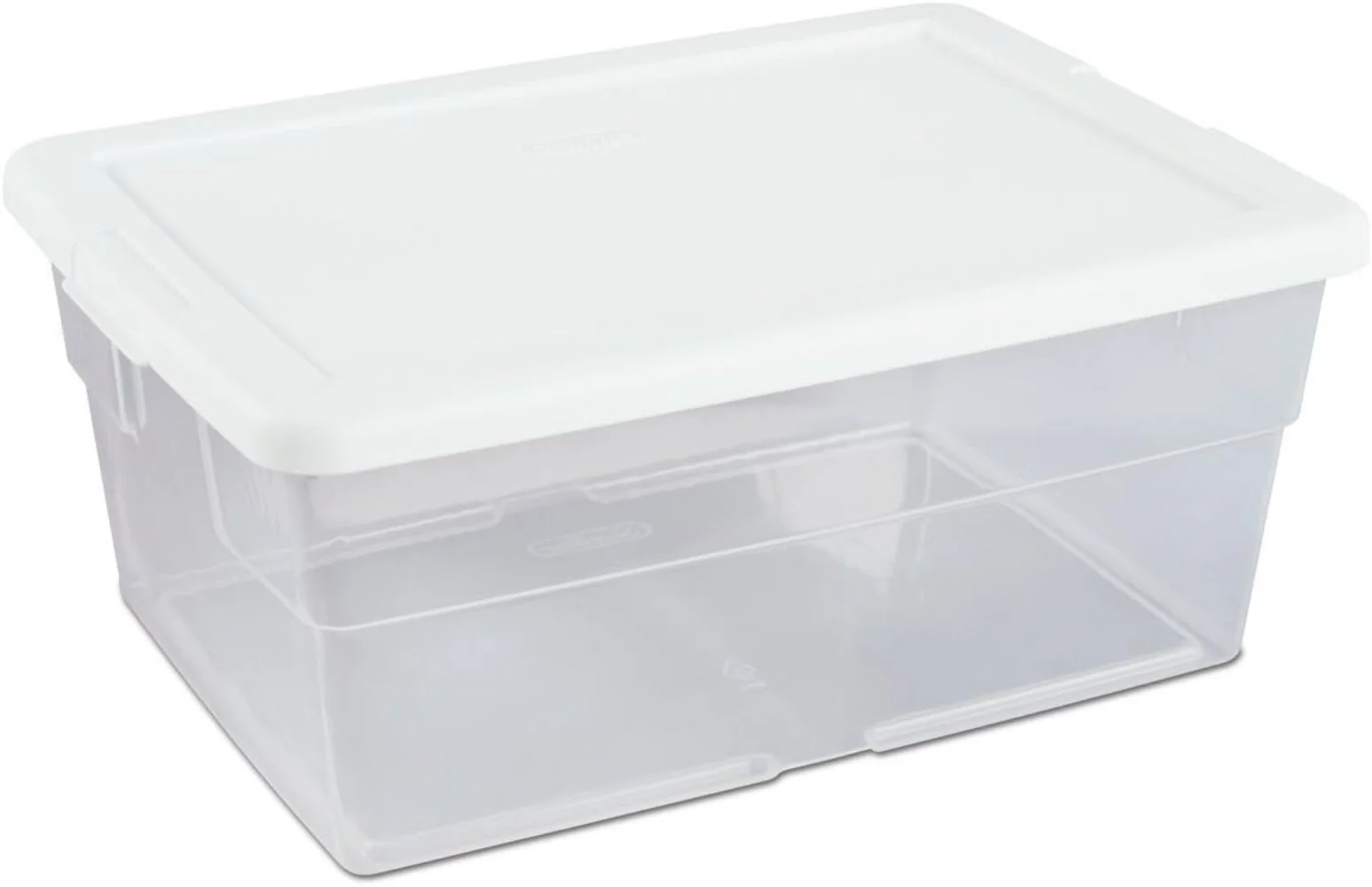 

Sterilite 16 Qt Storage Box, Stackable Bin with Lid, Plastic Container to Organize Shoes and Crafts on Closet Shelves,12-Pack