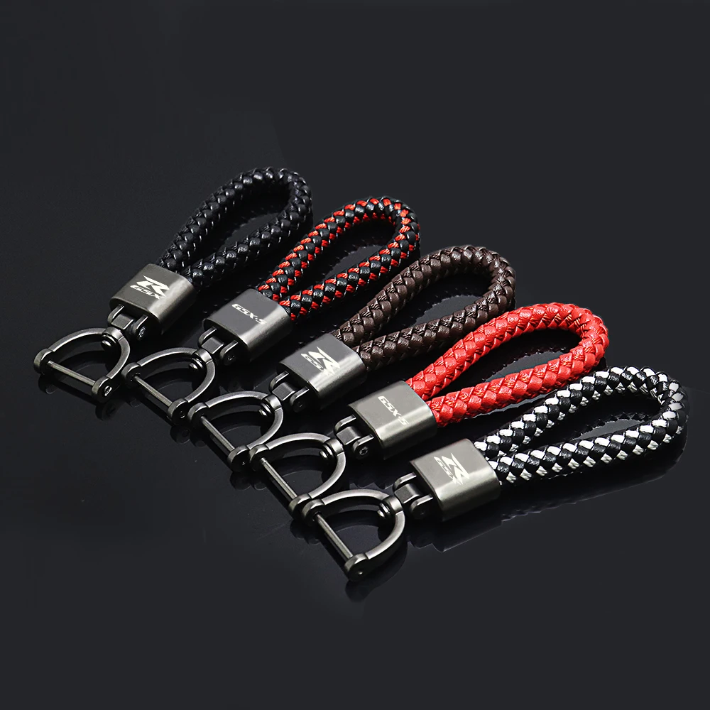 Motorcycle For SUZUKI gsxs gsx-s gsx-r gsxr 250 600 750 1000 13000 1400 motorcycle  Leather key chain car accessories