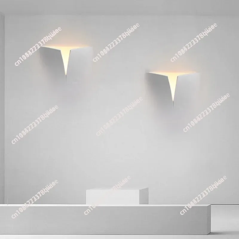 Embedded gypsum wall lamp, living room tv background wall lamp, bedroom bedside corridor art decoration lamp