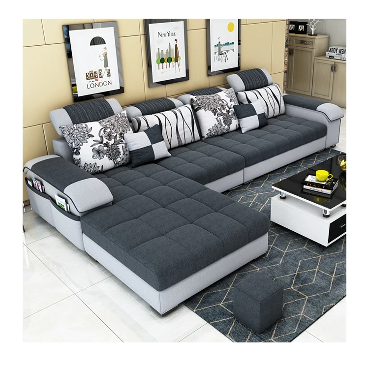 

For Special Wholesale Fabric Sofa Living Room Small Apartment Simple Modern Nordic Rental House Economy Apartment Home Sofa