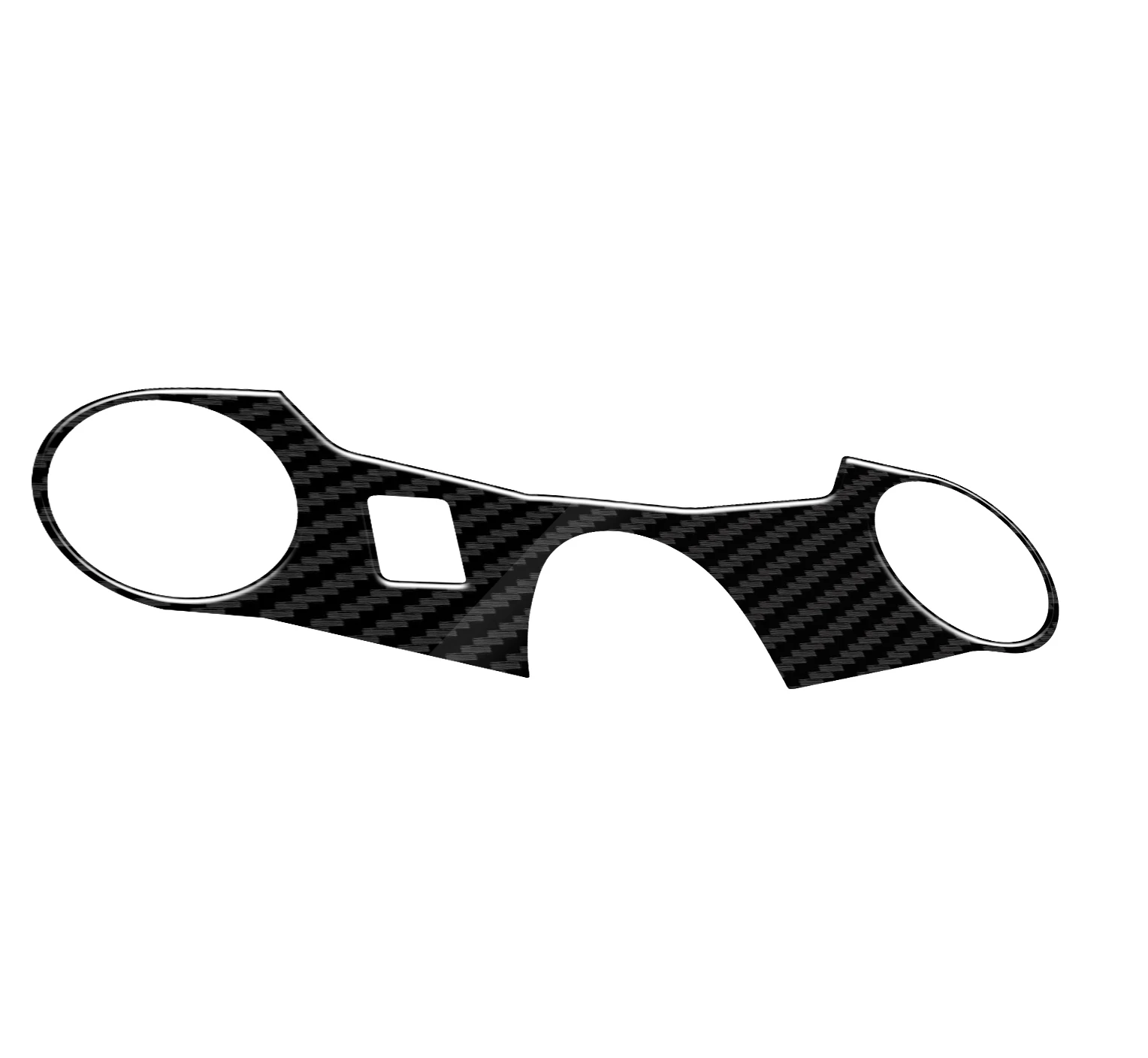 3D Motorcycle Carbon Fiber Pattern Top Triple Clamp Yoke Sticker Case for GSXR1000 K5 2005-2006