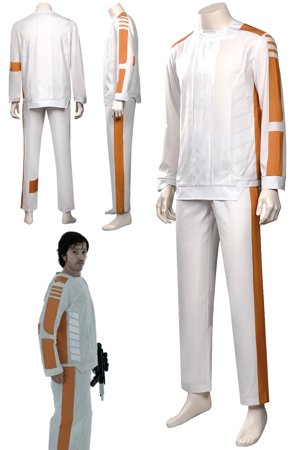 Cassian Andor Cosplay Prison Uniform Men Costume TV Space Battle Andor Roleplay Fantasia Fancy Dress Party Cloth For Role Play