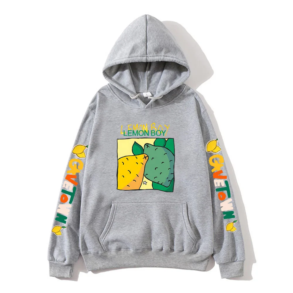 Cavetown-Sweat à Capuche avec Imprimé de Dessin Animé pour Garçon, Vêtement avec Motif de Citron, pour GérMens, C17