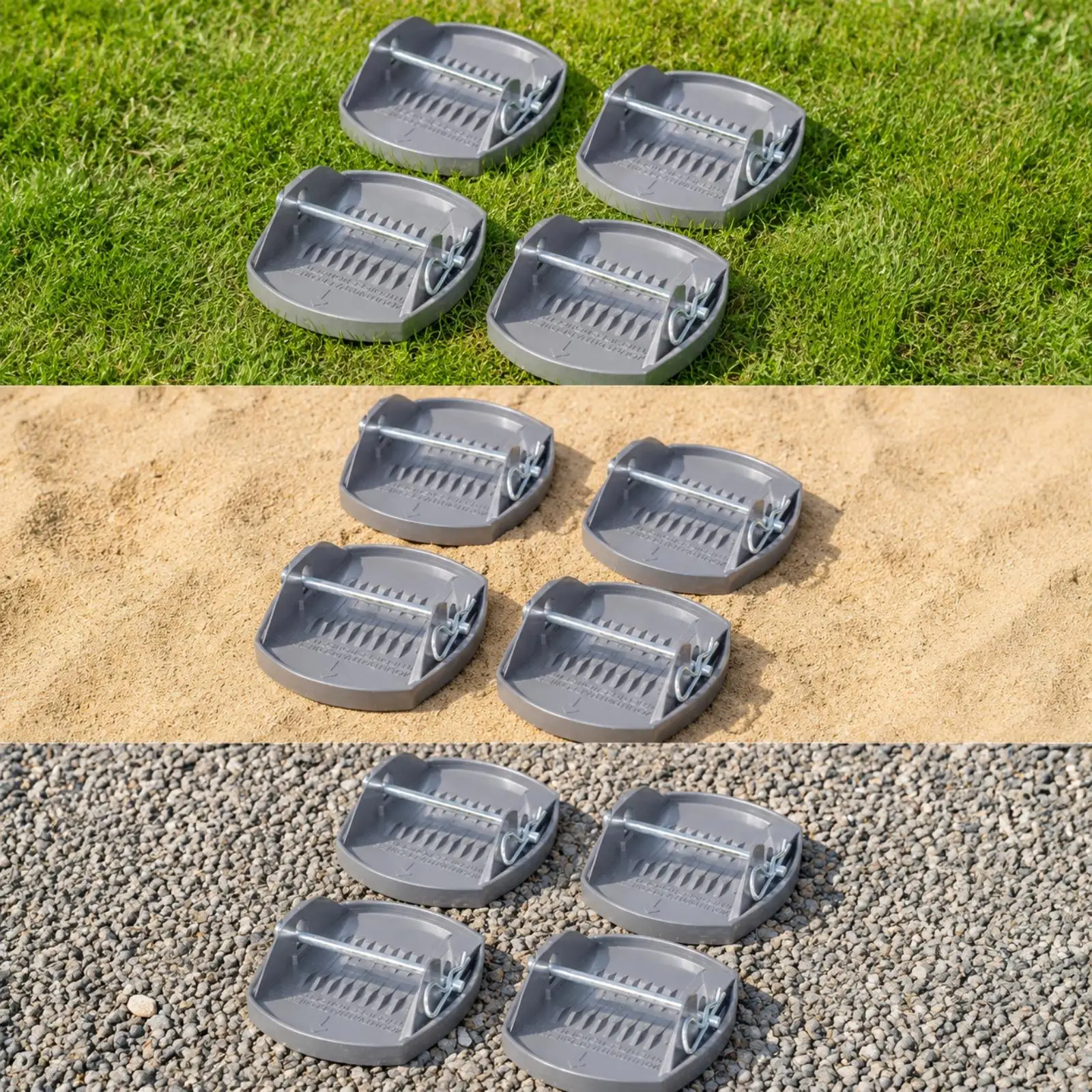 Camper Trailer Support Pad for Stabilizer Jack Foot with Textured Grip Base for Parking and Camping Setup
