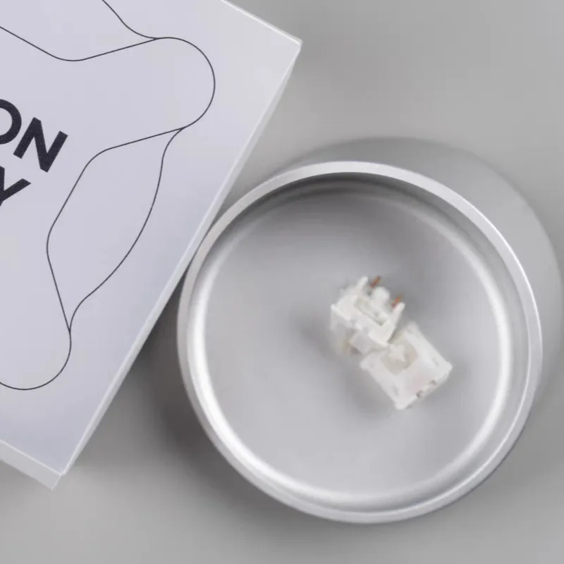 Geonworks RAW صفر الخطي التبديل 55 جرام الضغط الثقيل قبل التشحيم 5Pin الاستقرار مخصص الأصلي MX رمح للوحة المفاتيح الميكانيكية #4