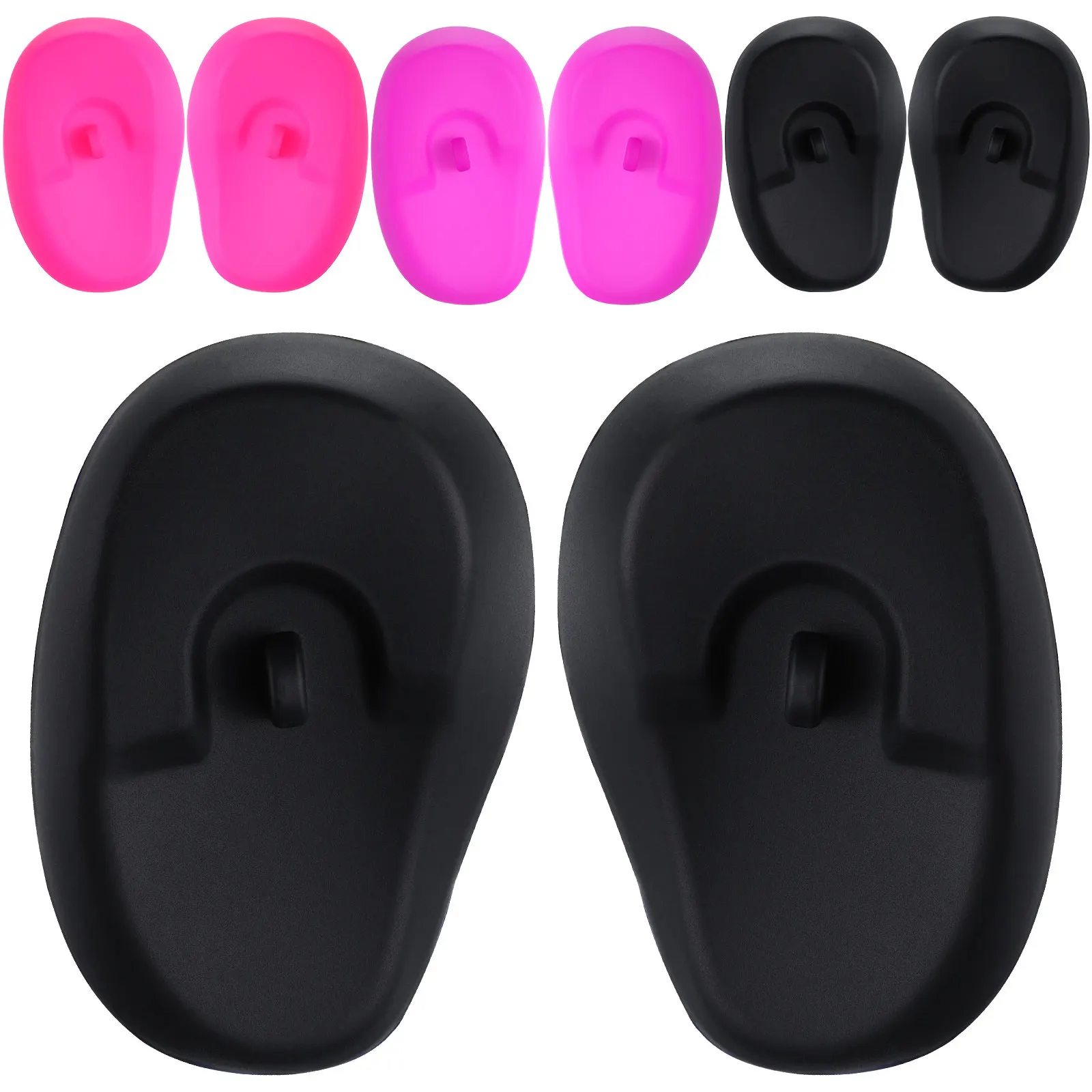 4 Pairs Hairdressing Ear Cover For Washing Stylists Hairstyling Covers Silicone Hairdressing Ear Cover Supple Ear Covers