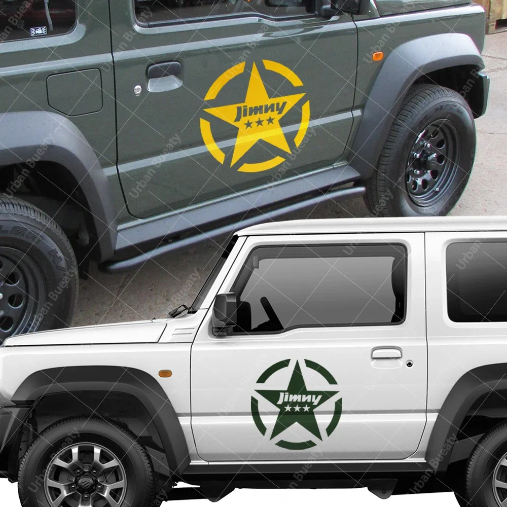 

Army Start Stickers For SUZUKI JIMNY JB64 MT AT Car Styling Sticker Auto Body Engine cover sticker Vinyl Car Door Side Decals