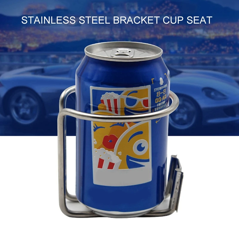 6Pcs Stainless Steel Car Boat Ring Cup Drink Holder Bottle Stand For Marine Yacht Truck RV Camper